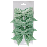 Бант на елку "Шик" 12*14 см (набор 3 шт), Мятный (Серпантин)