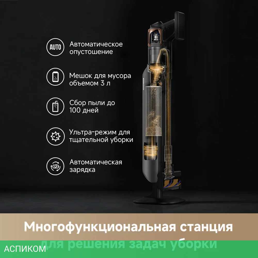 Пылесос Dreame Cordless Vacuum Cleaner Z20 Aqua Cycle Station (VZV36B)