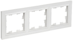 BRITE Рамка 3-местная РУ-3-БрАБ арктический белый IEK