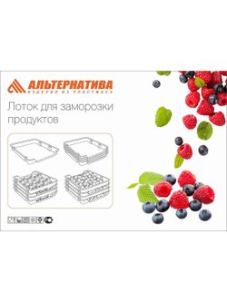 Набор лотков для заморозки продуктов 34х29х4см (6183)