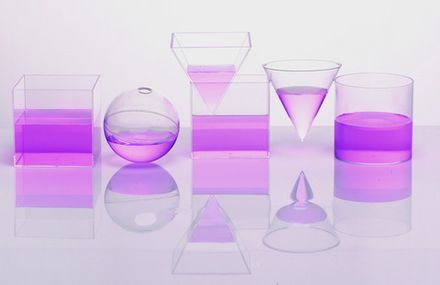 Фигуры геометрические. Объем. Набор прозрачный (10 см., 6 шт.)