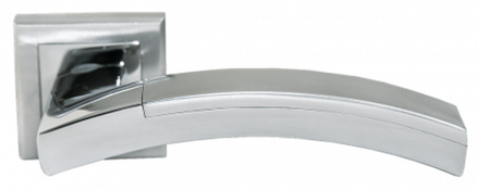 Дверные ручки MORELLI MH-17 SC/CP-S LLOYDS Цвет - Матовый хром/полированный хром