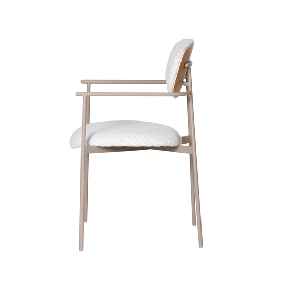 Стул Doe светло-бежевый бежевые ножки