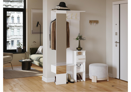 Прихожая Woodville Рогес белая