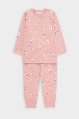 пижама  для девочки  К 1561/дымчатая роза,ромашковое поле