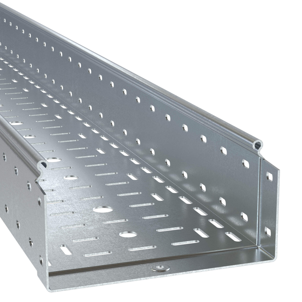 Лоток перфорированный 100х300х6000, 1,5 мм, горячеоцинкованный