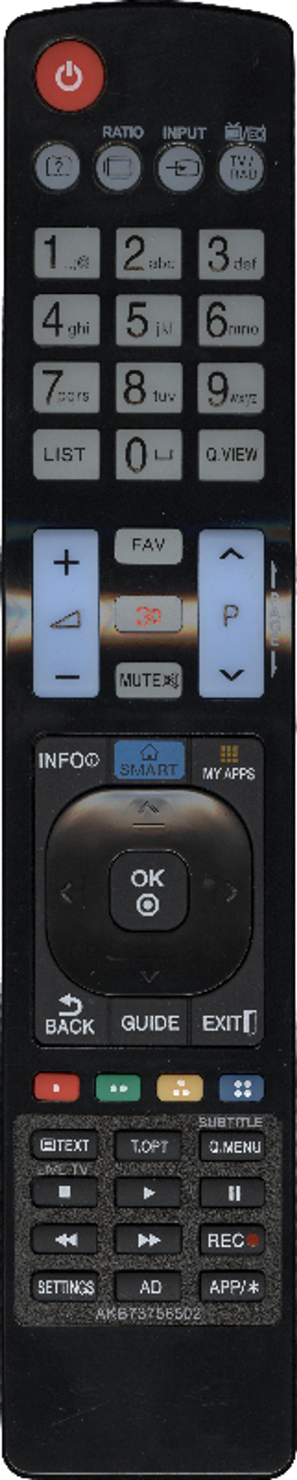 Пульт LG AKB73756502