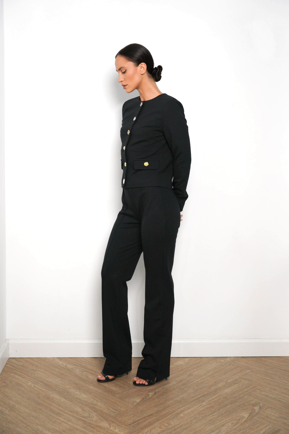 Sara брюки джерси черный