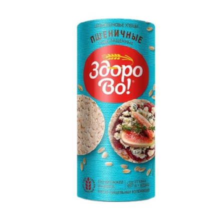Хлебцы Здорово пшеничные подслащенные 150 гр