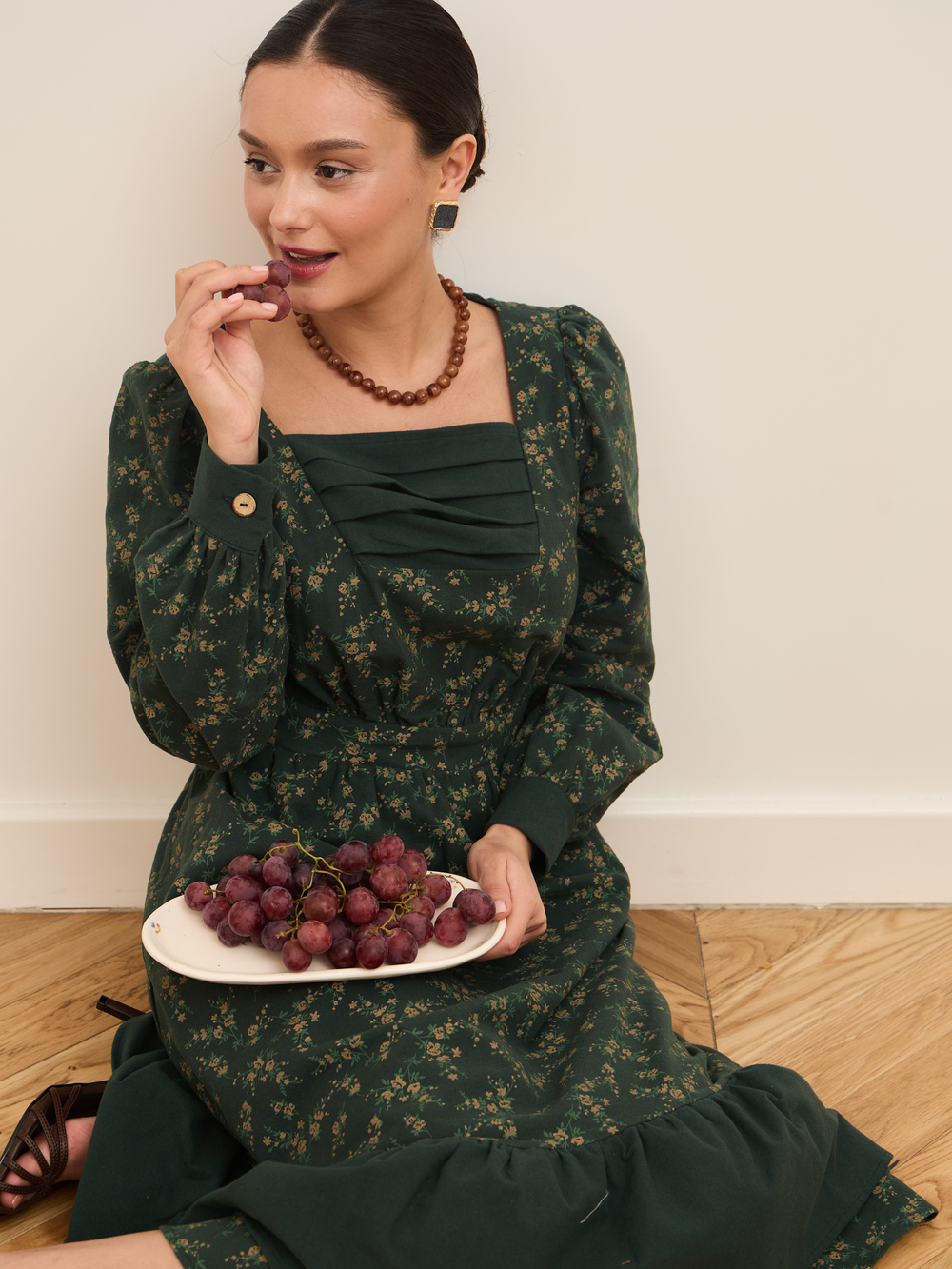 Платье с драпировкой