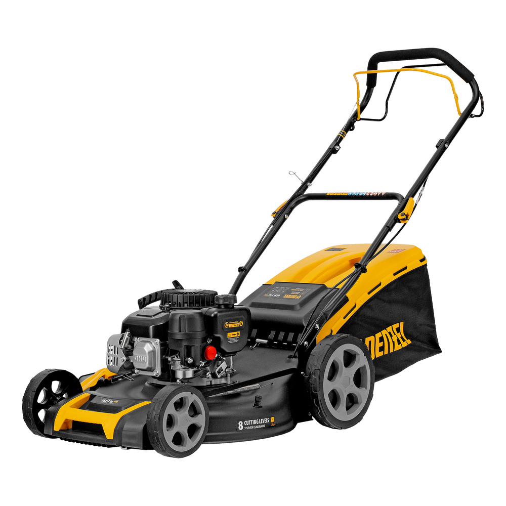 Газонокосилка бензиновая GLR-510SP-ZS, 171 см3, ширина 51 см, привод, травосборник 65 л// Denzel