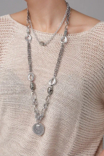 Coins 6 Silver Колье long Трансформер арт.2800