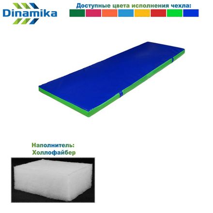 Мат гимнастический 2000х500х50 винилискожа (холлослеп/холлофайбер)