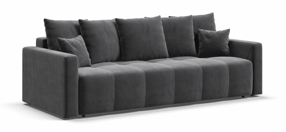 Диван Босс Тренд Велюр Монолит серый