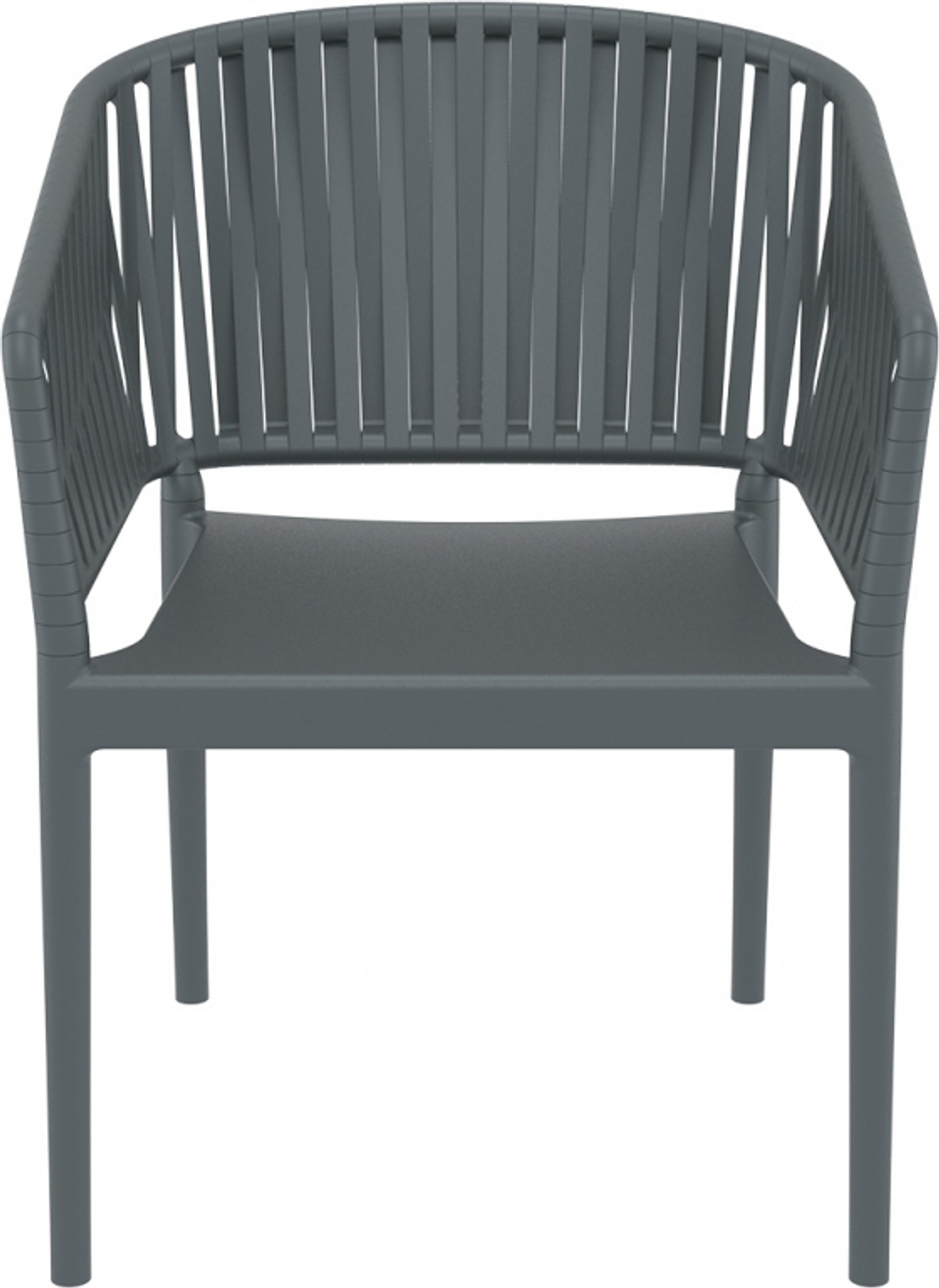 Кресло пластиковое Siesta Contract Portofino, темно-серый