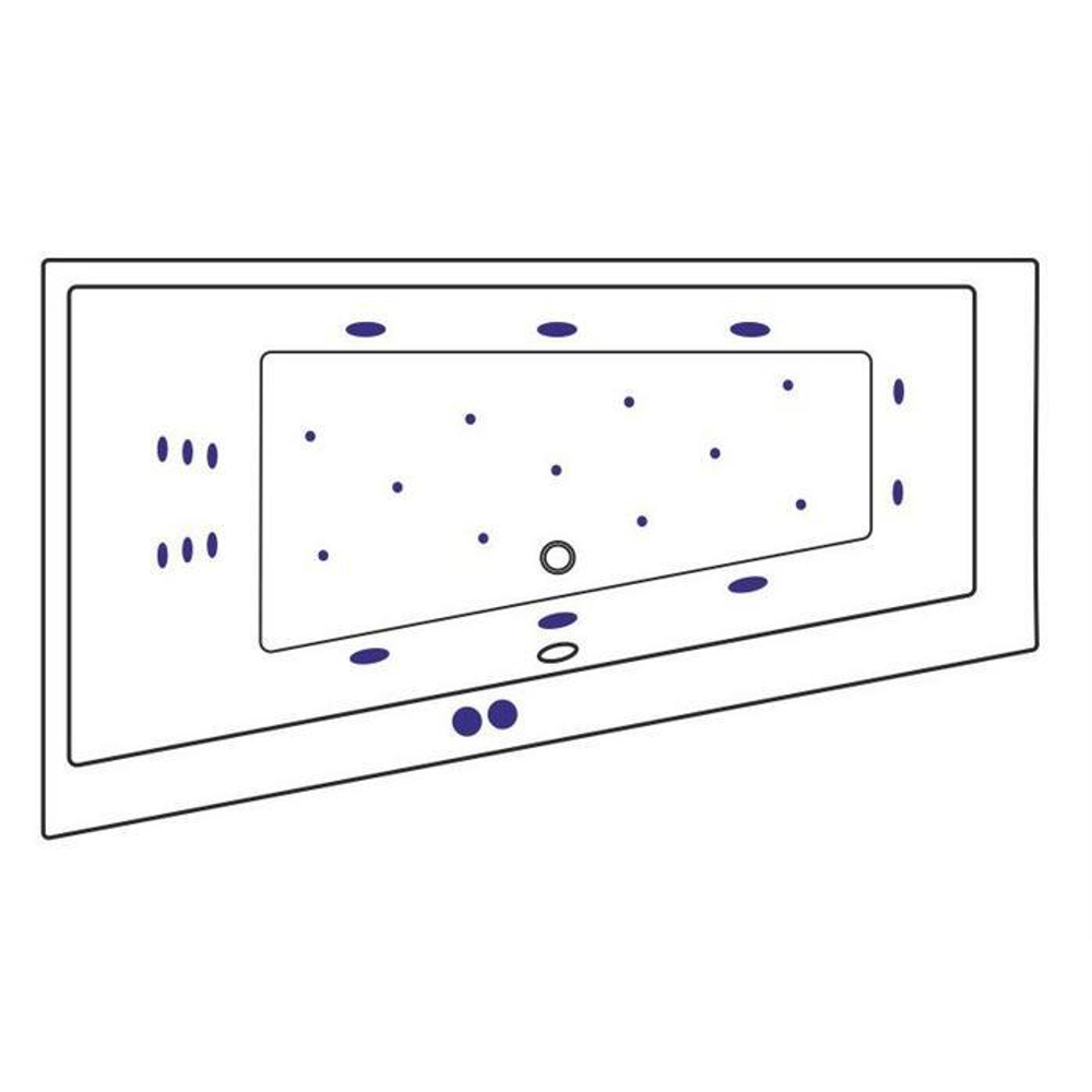 Акриловая ванна Excellent Sfera Slim L Ultra 170x100 WAEX.SFL17S.ULTRA