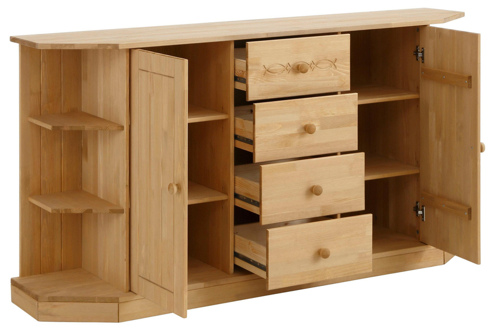 Комод из натурального дерева для одежды