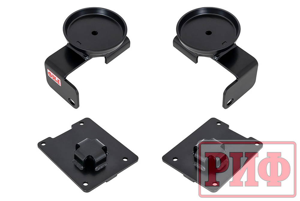 Комплект дополнительных пружин с кронштейнами для задней оси на УАЗ Патриот 2019+ (двухлистовая рессора) РИФ