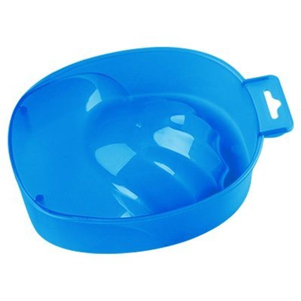 Ванночка для маникюра пластиковая Прозрачно-синяя