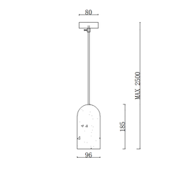 Подвесной светильник RUNEL green