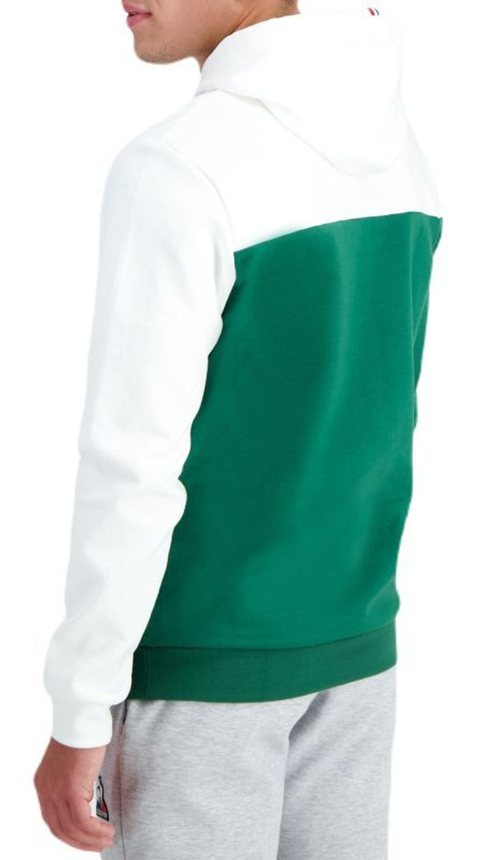 Мужская теннисная кофта Le Coq BAH Hoody N°2 SS23 - vert foncé camuset