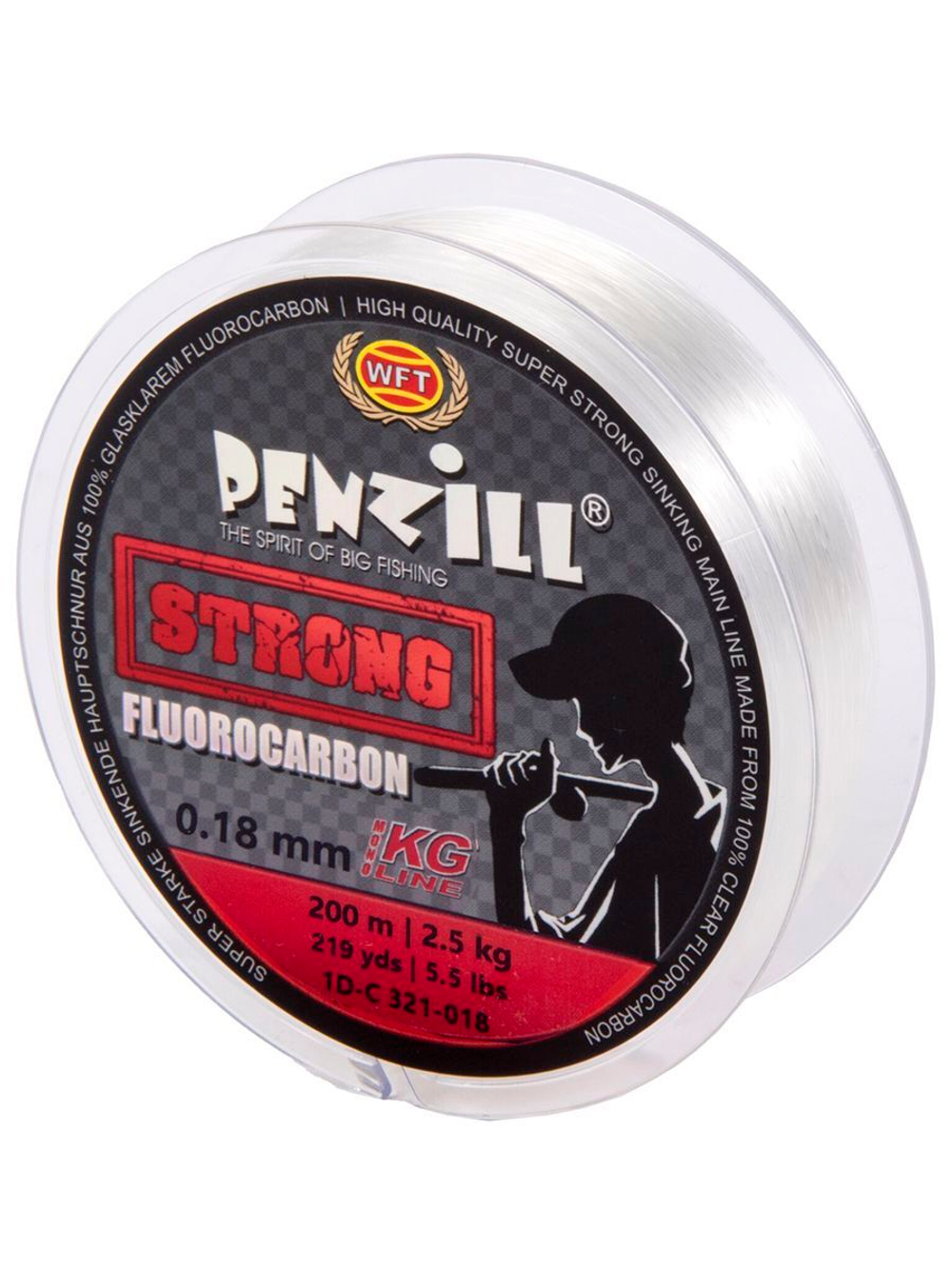 Леска монофильная WFT Penzill FLUOROCARBON Strong 200/018