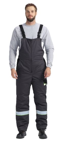 Костюм зимний Ховард (тк.Смесовая,240) п/к, т.серый/черный/лимонный