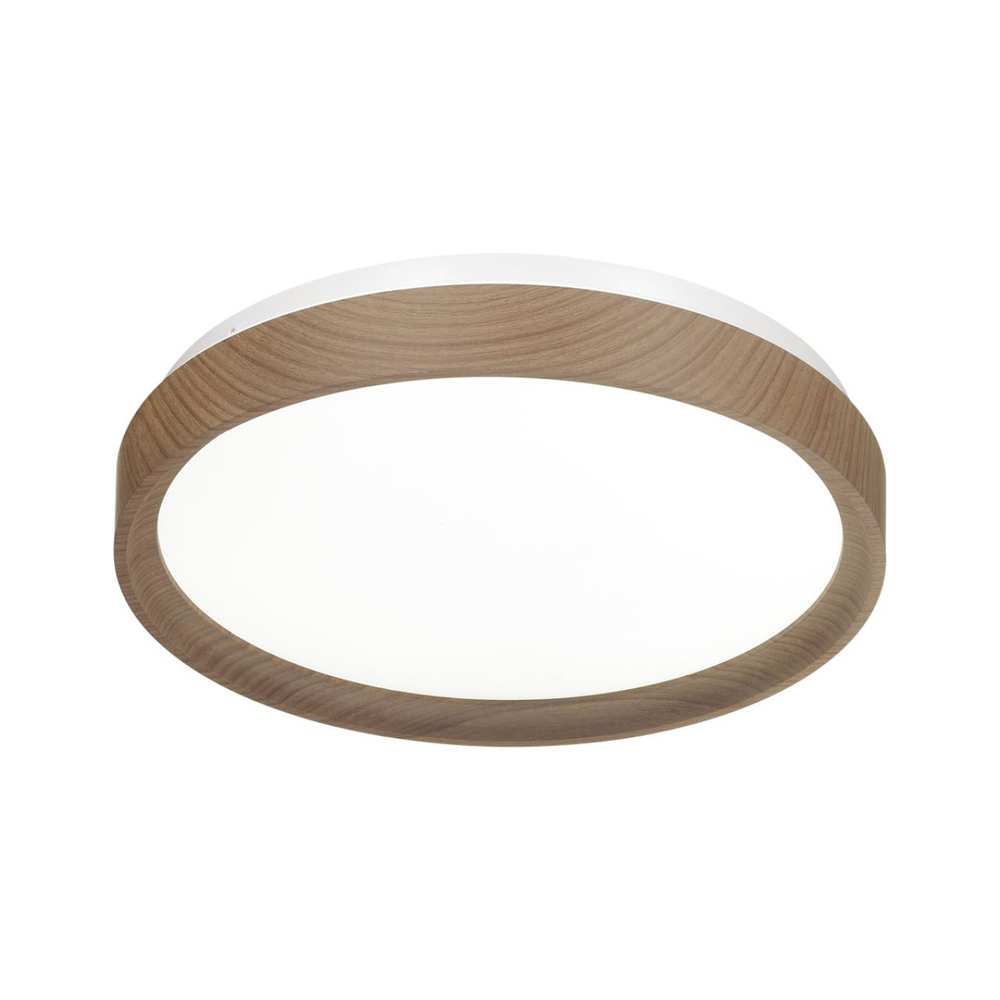 7603/CLN PALE SN 175 Светильник пластик/белый/светл.коричневый под дер. LED 36Вт 4000К D330 IP43 WOODI