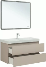 Тумба с раковиной Aquanet Вега 2.0 337939/323884 100 бежевый