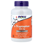 NOW Foods, L-триптофан, 500 мг, 60 растительных капсул