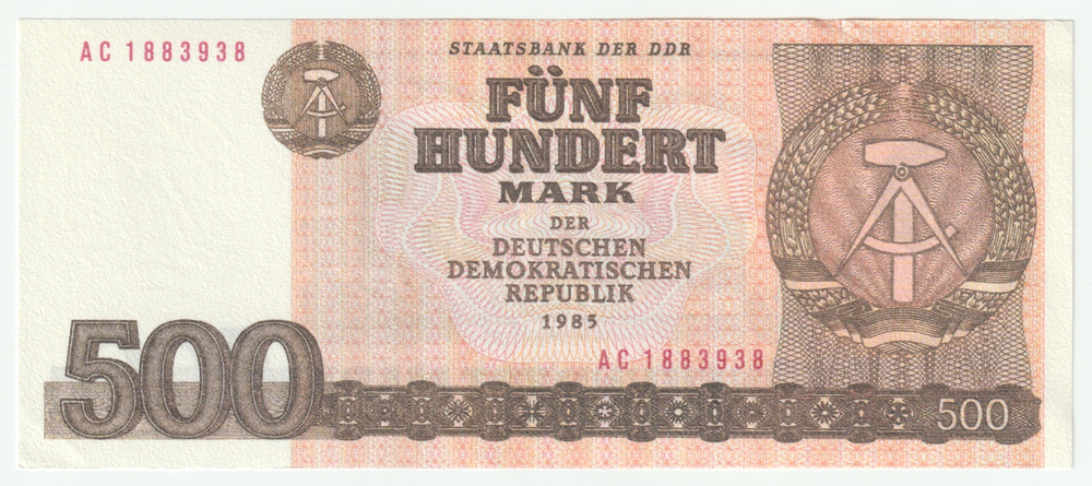 Germany, 500 Mark (Not Issued), 1985, UNC