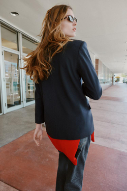 ZARA ДВУБОРТНЫЙ БЛЕЙЗЕР ОВЕРСАЙЗ, ПОЛОСКИ