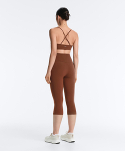 OYSHO Легинсы-капри Comfortlux Super с высокой посадкой 50 см, кофейный