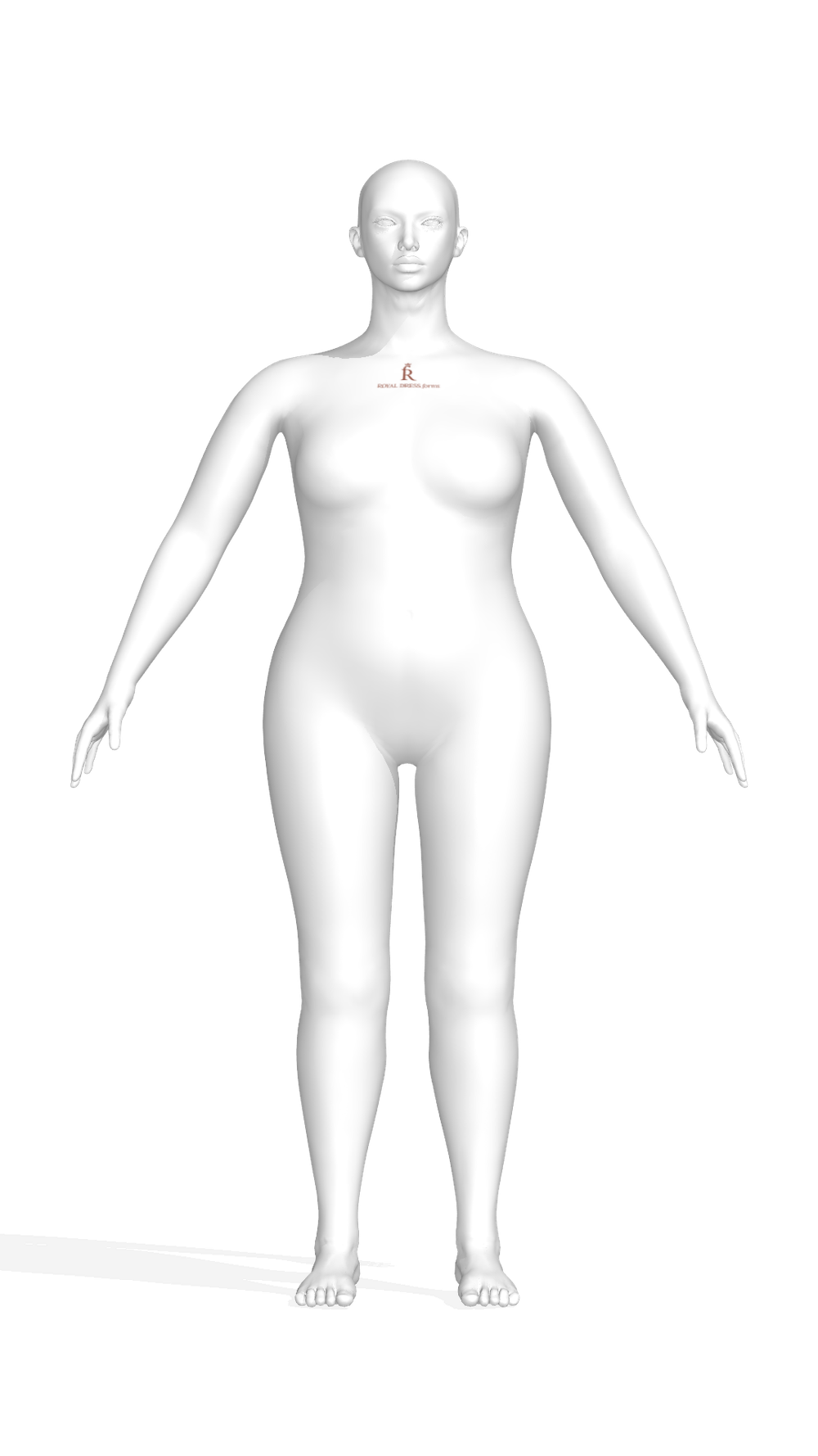 3D аватар манекена Моника