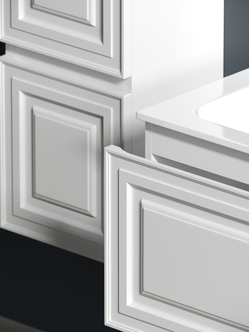 Тумба с раковиной Sancos Very 100 см VR100LW левая, bianco