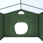 Палатка сварщика МногоТентов (ПС-3) 3x3 м. (Стены брезент ОП/крыша ткань ПВХ).