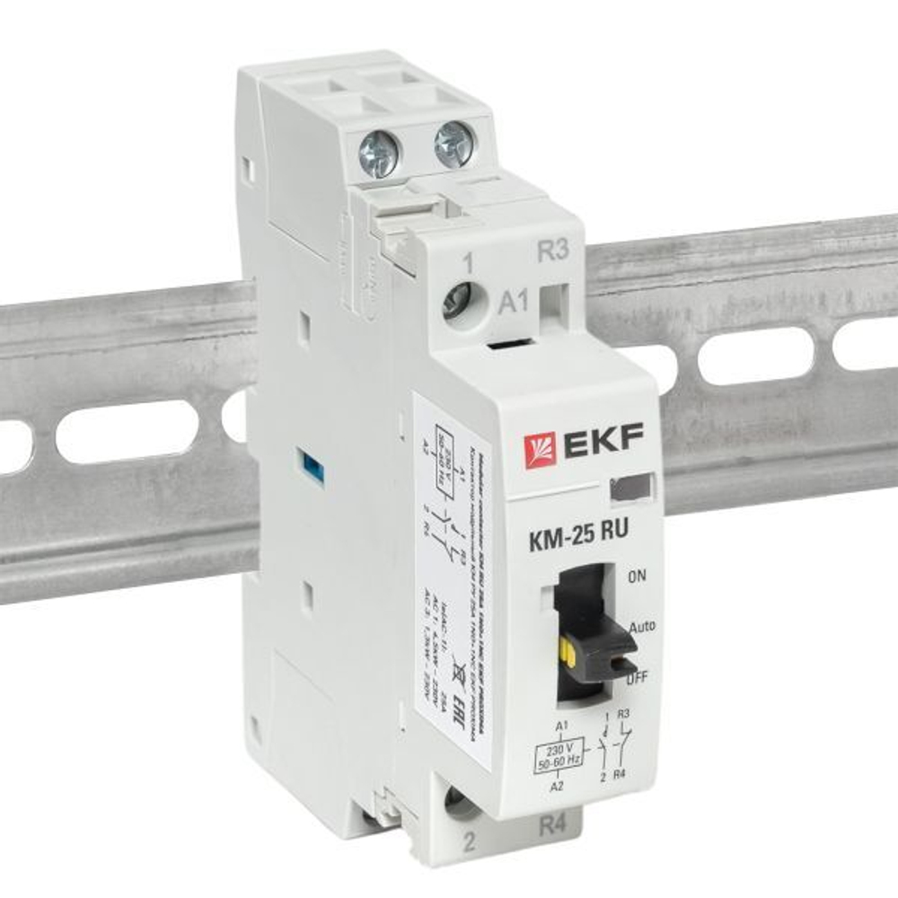 Контактор модульный КМ РУ 25А 1NO+1NC (1 мод,) EKF PROxima