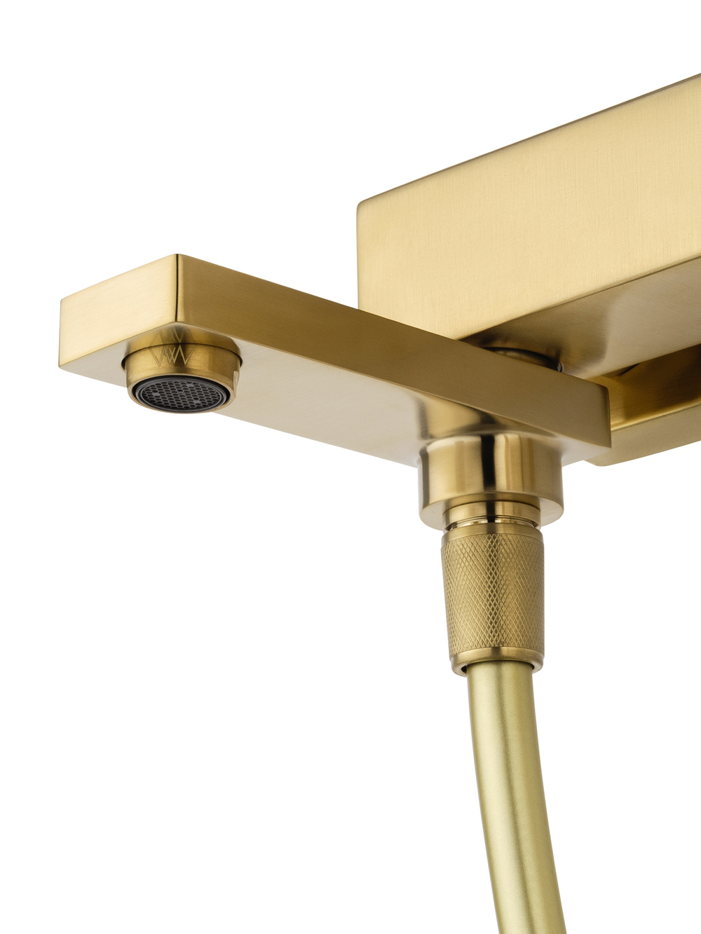 Смеситель для ванны с душем WONZON & WOGHAND CUBE 2.0, Брашированное золото (WW-88037068-BG)