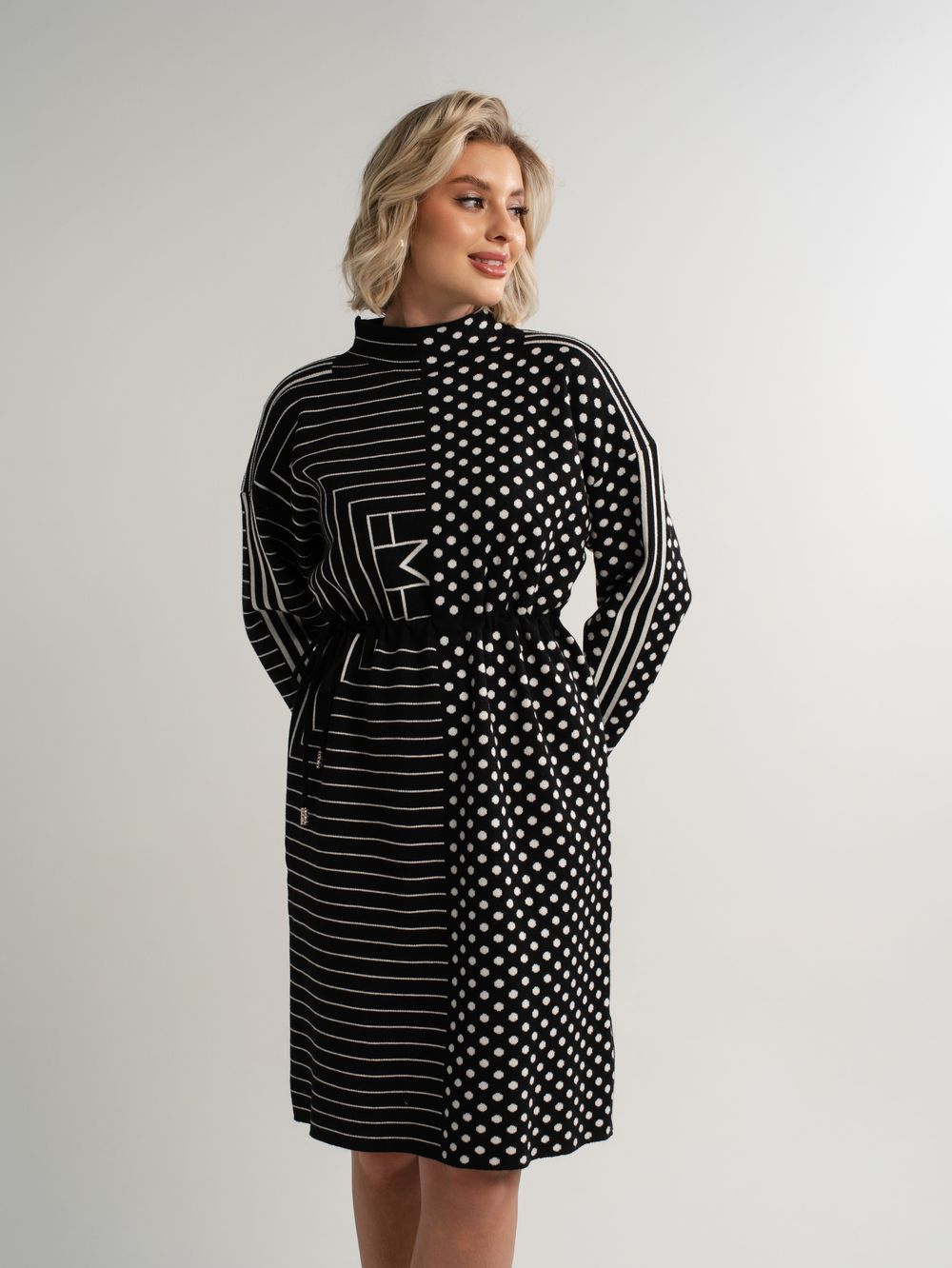 Платье Латута (черно-белое) П15105-18М LT Collection