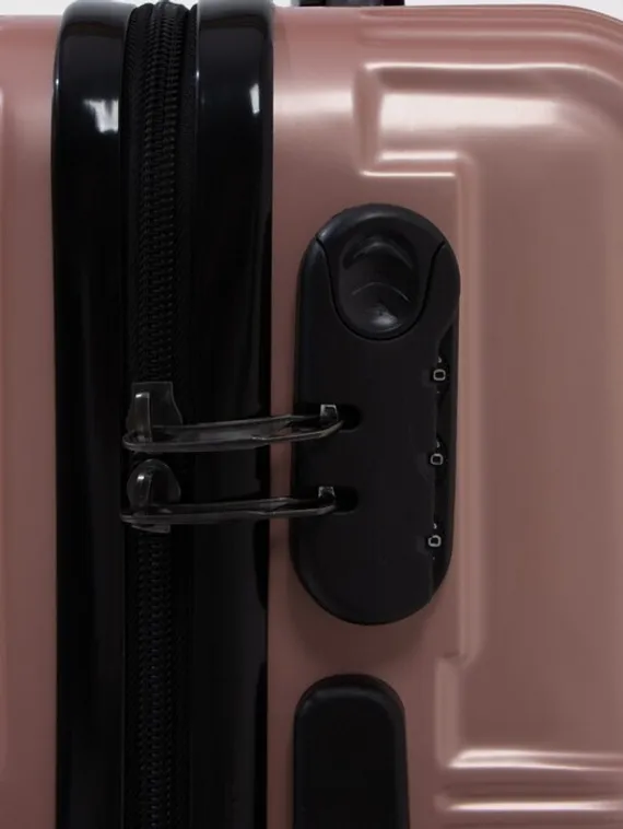Чемодан маленький 20" кодовый замок, цвет розоый