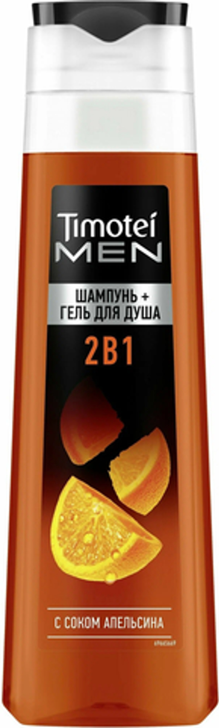 Timotei мужской 385мл Шампунь и Гель для Душа 2 в 1