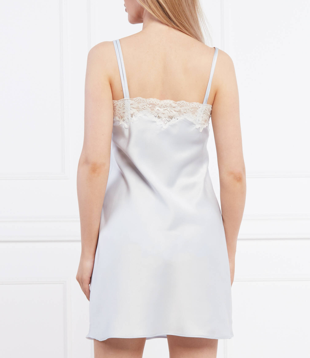 сатиновая ночная рубашка LAUREN RALPH LAUREN - голубой(ILN31684)