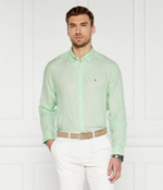 Льняная рубашка PIGMENT DYED Tommy Hilfiger - зеленый(MW0MW34602)