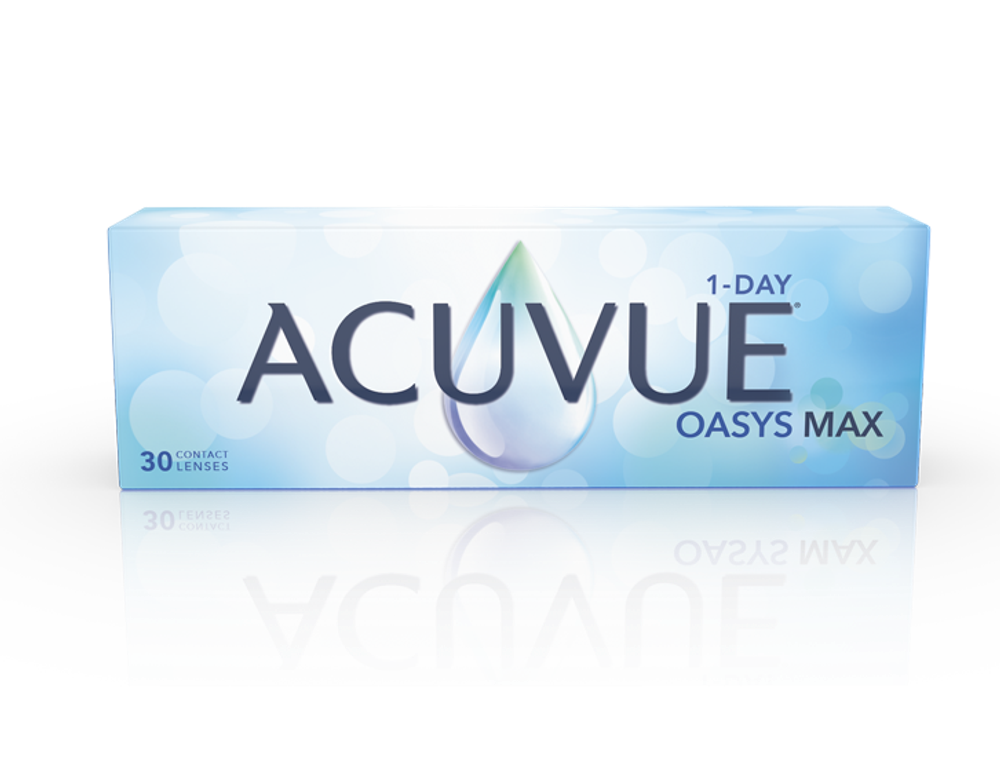 ACUVUE OASYS MAX (акувью оазис макс) 30 линз оптическая сила от -0.5 до -12.0