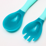 4800407 Набор приборов для кормления термовилка и термоложка, 2 шт, цвет зеленый/синий