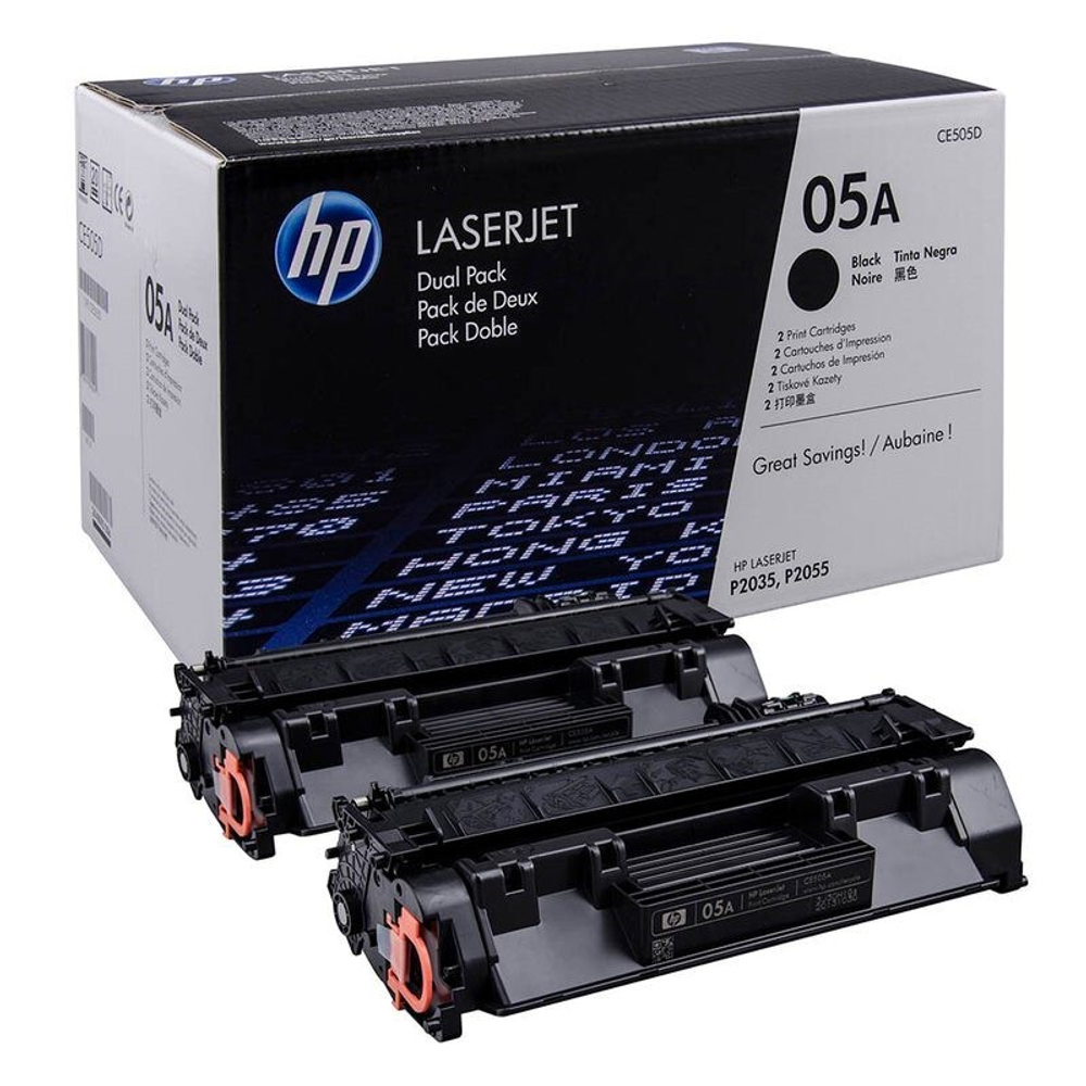 Картридж HP 05A (CE505D) для LaserJet P2050/P2055/P2035 (4.6K)