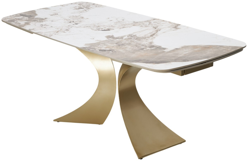 Стол М-City DISAUR Матиас (Matias) 180 Пандора (Gloss Luxury Pandora Solid Ceramic), Шампань