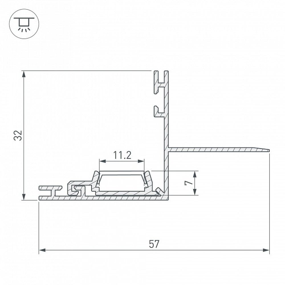 Профиль Arlight PAK-EDGE-2000 021721