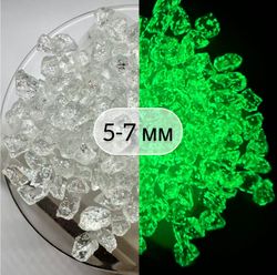 СТЕКЛЯННАЯ КРОШКА ЛЮМИНЕСЦЕНТНАЯ С БЛЕСТКАМИ 5 фракция