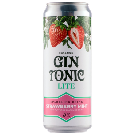 Алкогольный напиток Gin Tonic клубника 5% 0,45 л